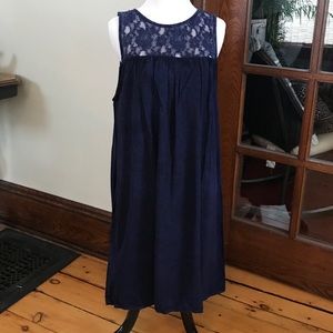 🎉Blue Floral Lace Dress